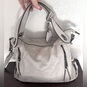Gray Jessica Simpson Leather Handbag